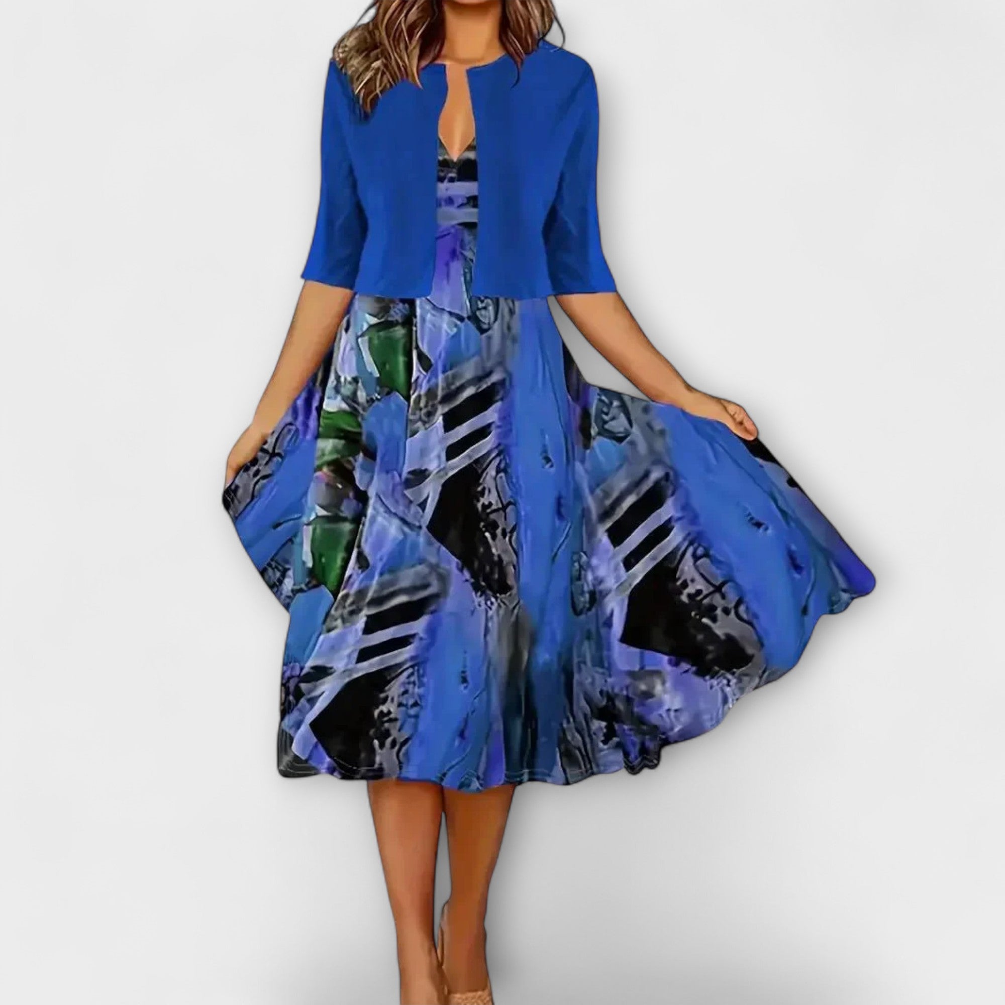 Damskie sukienki midi z blazerem